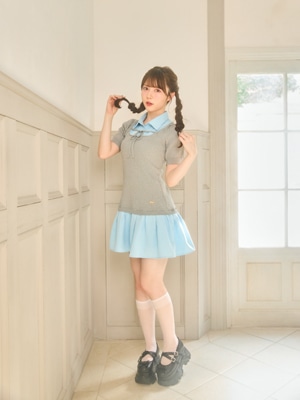 厚底リボンローファー