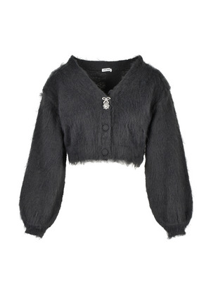 Ribbon Bijou Shaggy Cardigan