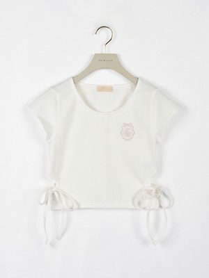 サイドカットリボンTシャツ