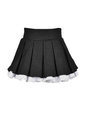 Volume Pleats Micro Skirt