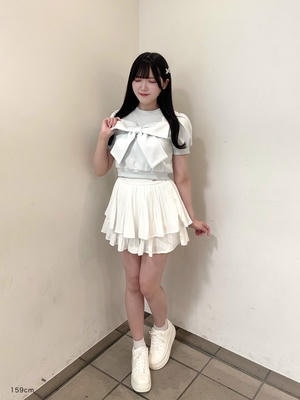 エアリープリーツフリルスカパン