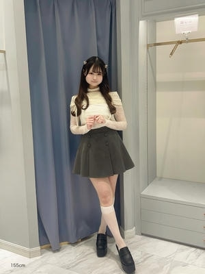フロントボタンプリーツスカート