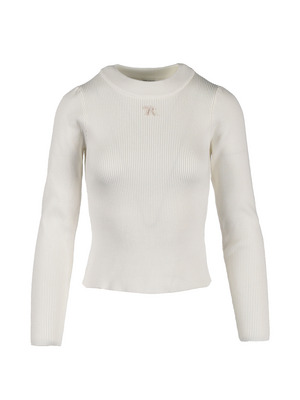 Logo Point Rib Knit
